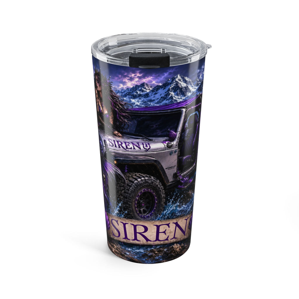 20oz Jeep Siren Tumbler – Purple Mountain Off‑Road Travel Mug