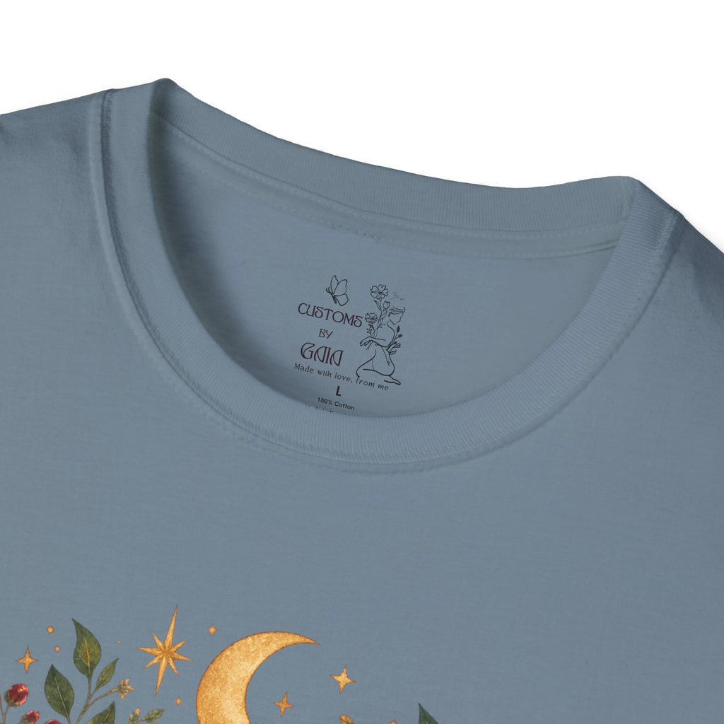 Witchy Sisters T-Shirt – 'Practical Magic' Boho Moon Witch Illustration
