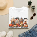 Fall Coffee T-Shirt — "Autumn Leaves & Coffee Please" Pumpkin Latte Tee