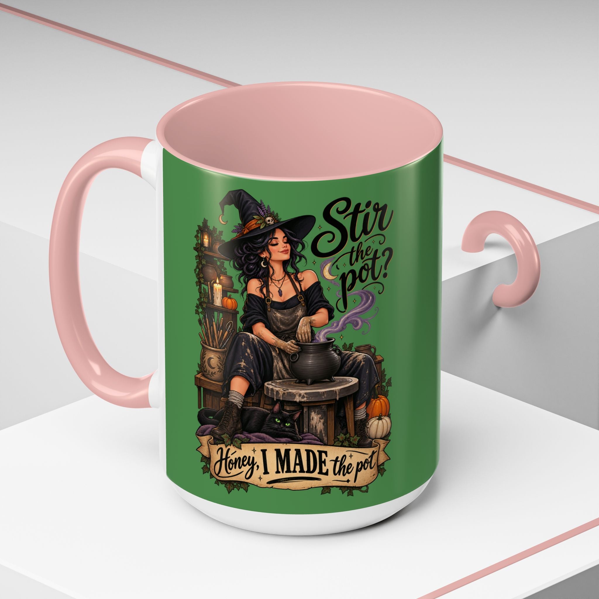 Witchy Coffee Mug – "Stir the Pot? Honey, I Made the Pot" Accent Mug