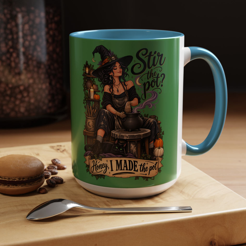 Witchy Coffee Mug – "Stir the Pot? Honey, I Made the Pot" Accent Mug