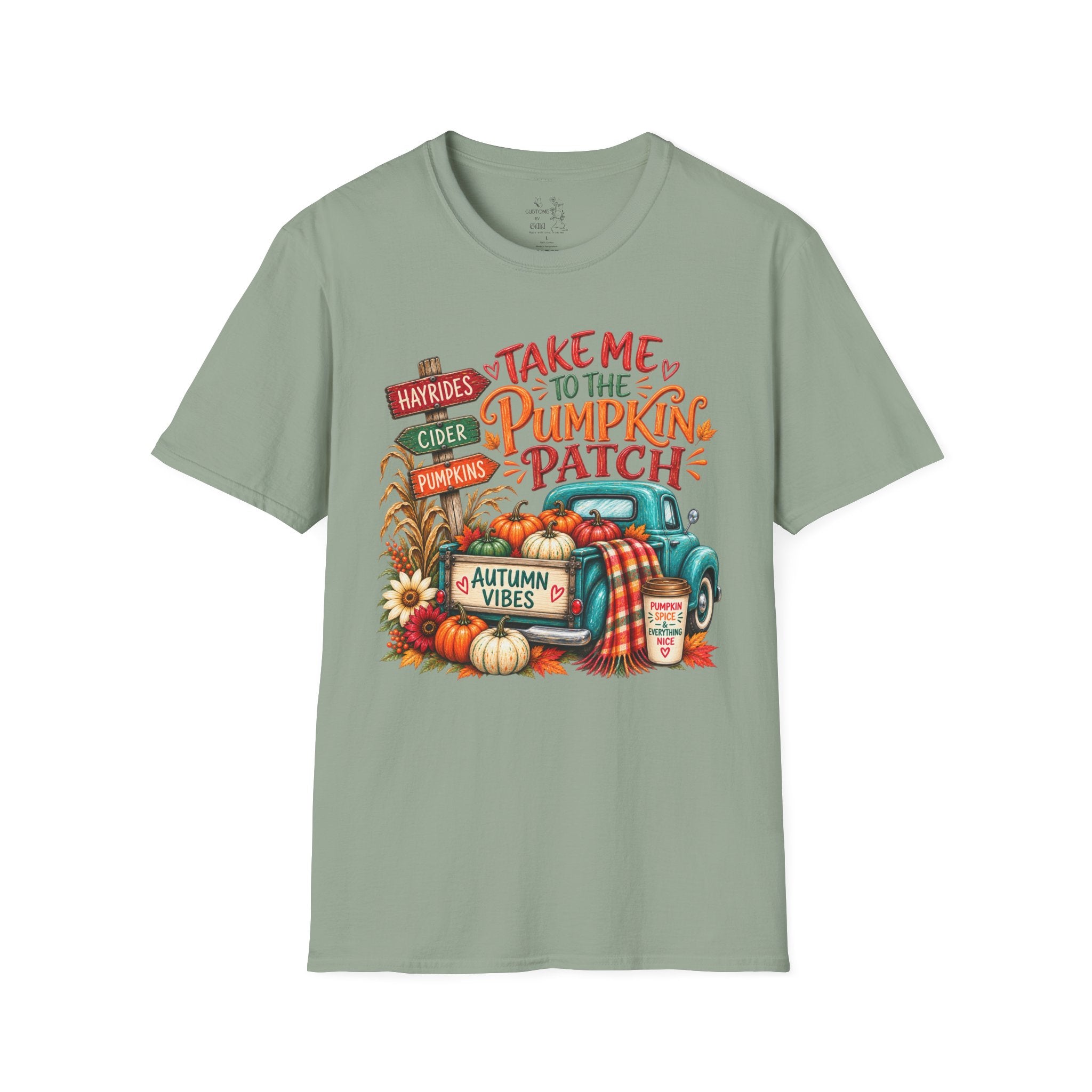 Pumpkin Patch T-Shirt — "Take Me to the Pumpkin Patch" Autumn Graphic Tee