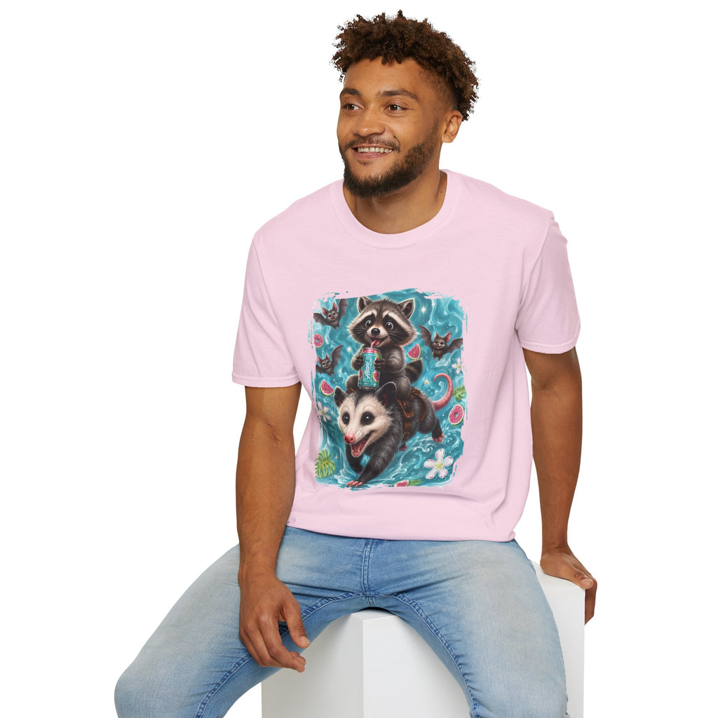 Raccoon Watermelon Summer T-Shirt — Cute Animal Graphic Tee