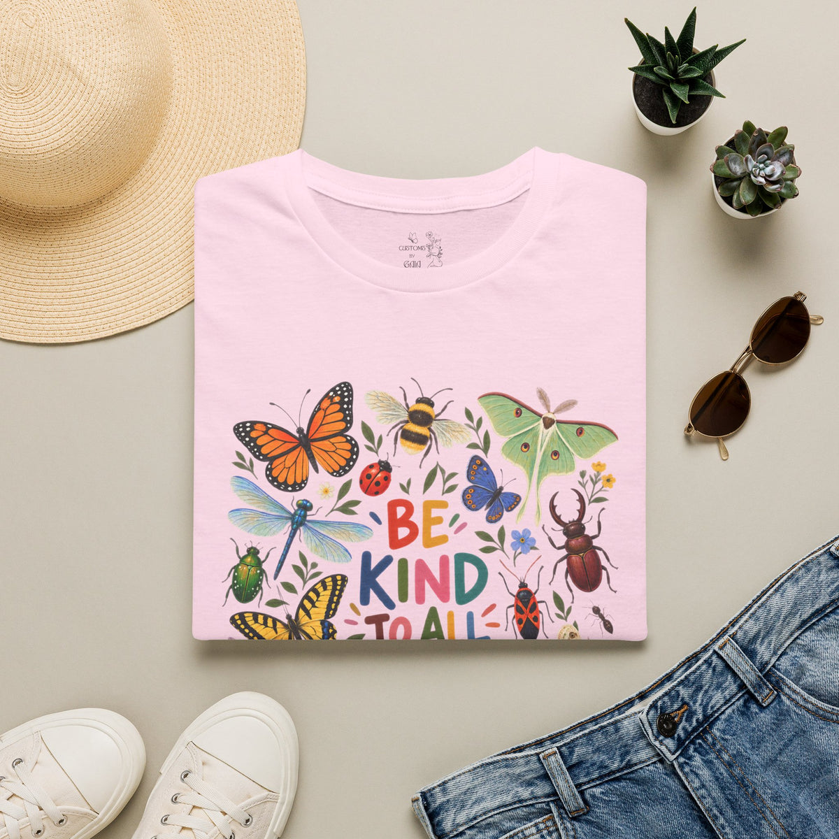 Be Kind to All Kinds Butterfly & Insects T-Shirt