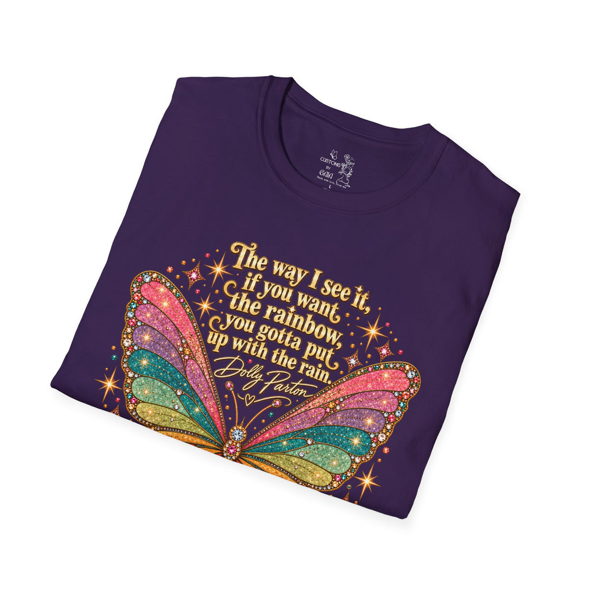 Butterfly Rainbow T-Shirt — Inspirational "The Way I See It" Quote