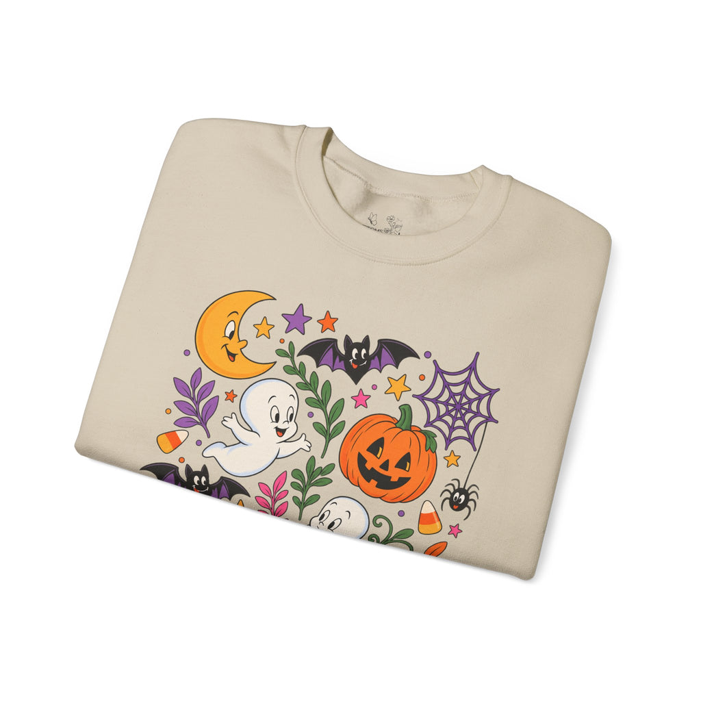 Halloween Ghosts & Pumpkins Crewneck Sweatshirt