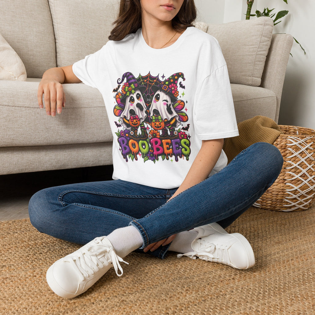 Halloween 'Boobees' Ghosts T-Shirt — Cute Spooky Witch Ghosts with Pumpkins