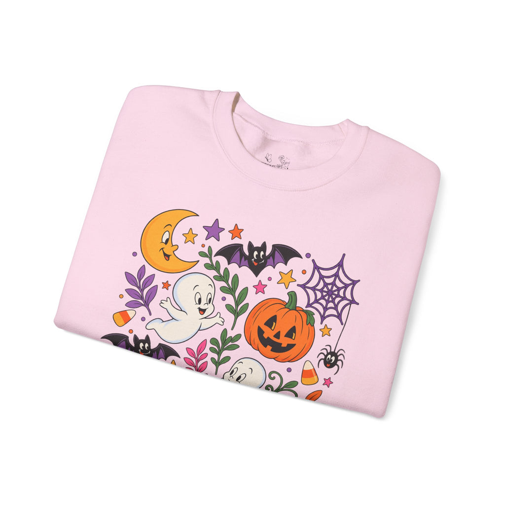 Halloween Ghosts & Pumpkins Crewneck Sweatshirt
