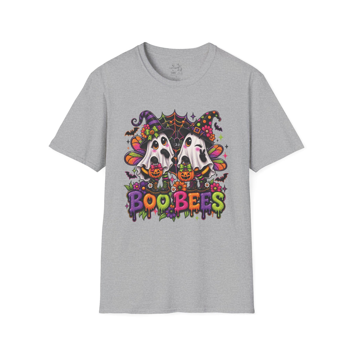 Halloween 'Boobees' Ghosts T-Shirt — Cute Spooky Witch Ghosts with Pumpkins