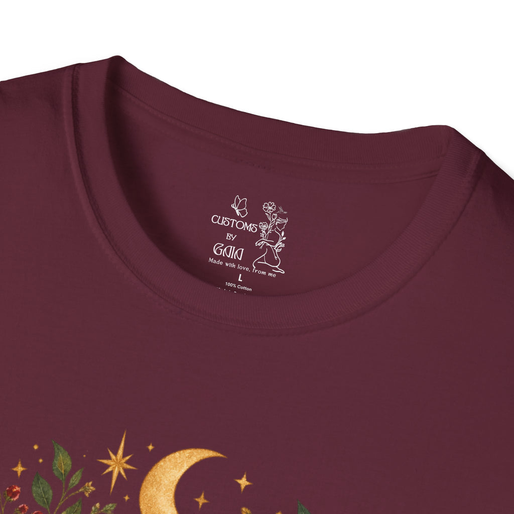 Witchy Sisters T-Shirt – 'Practical Magic' Boho Moon Witch Illustration