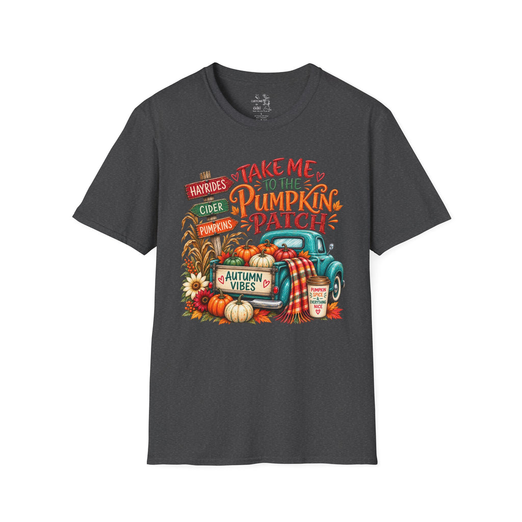 Pumpkin Patch T-Shirt — "Take Me to the Pumpkin Patch" Autumn Graphic Tee