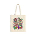Tote Bag - 'I've Got Your Back' Colorful Skeleton Couple Canvas Tote (Day of the Dead/Gothic Halloween Gift)