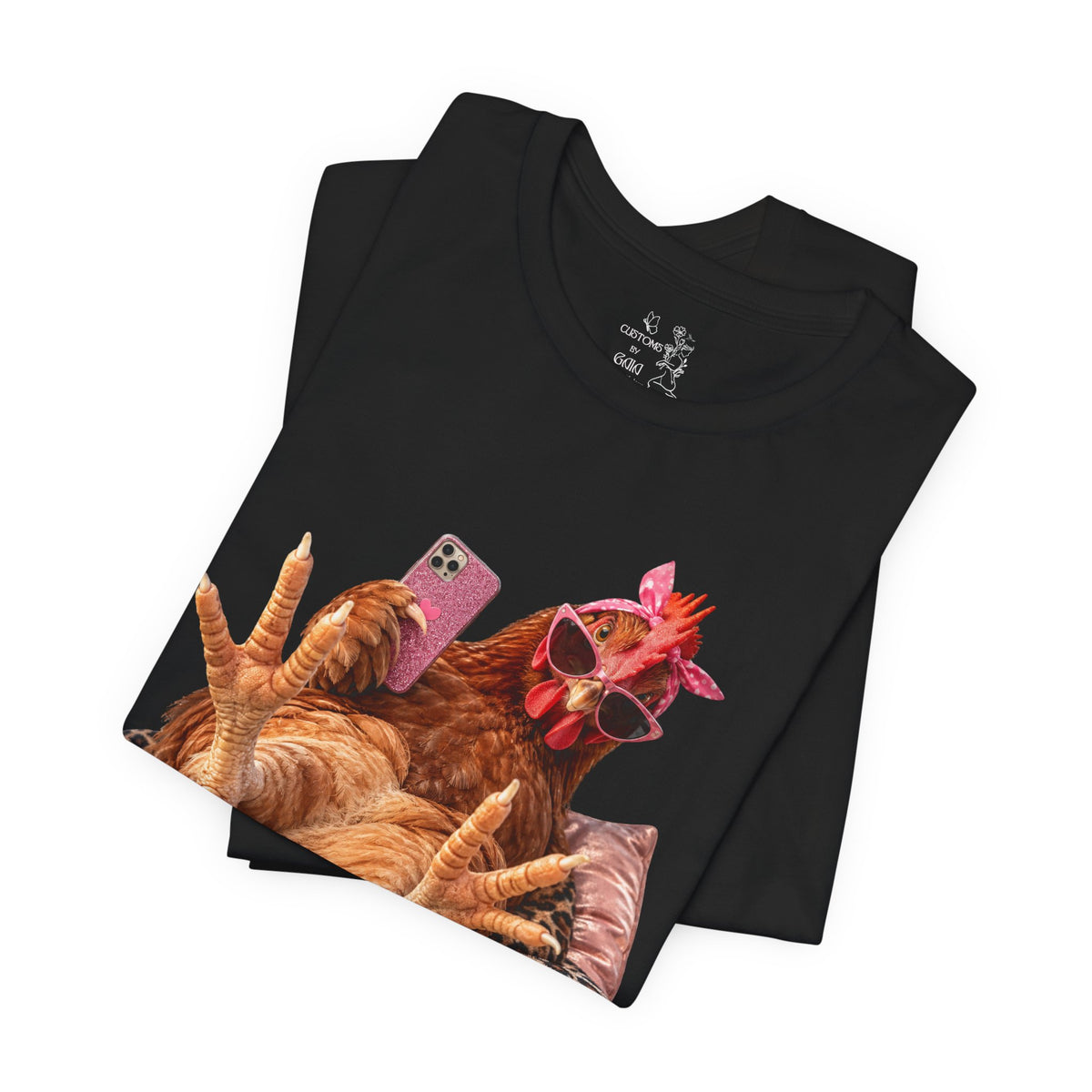 Only Hens T-Shirt — Funny Chicken Selfie Tee for Poultry Lovers