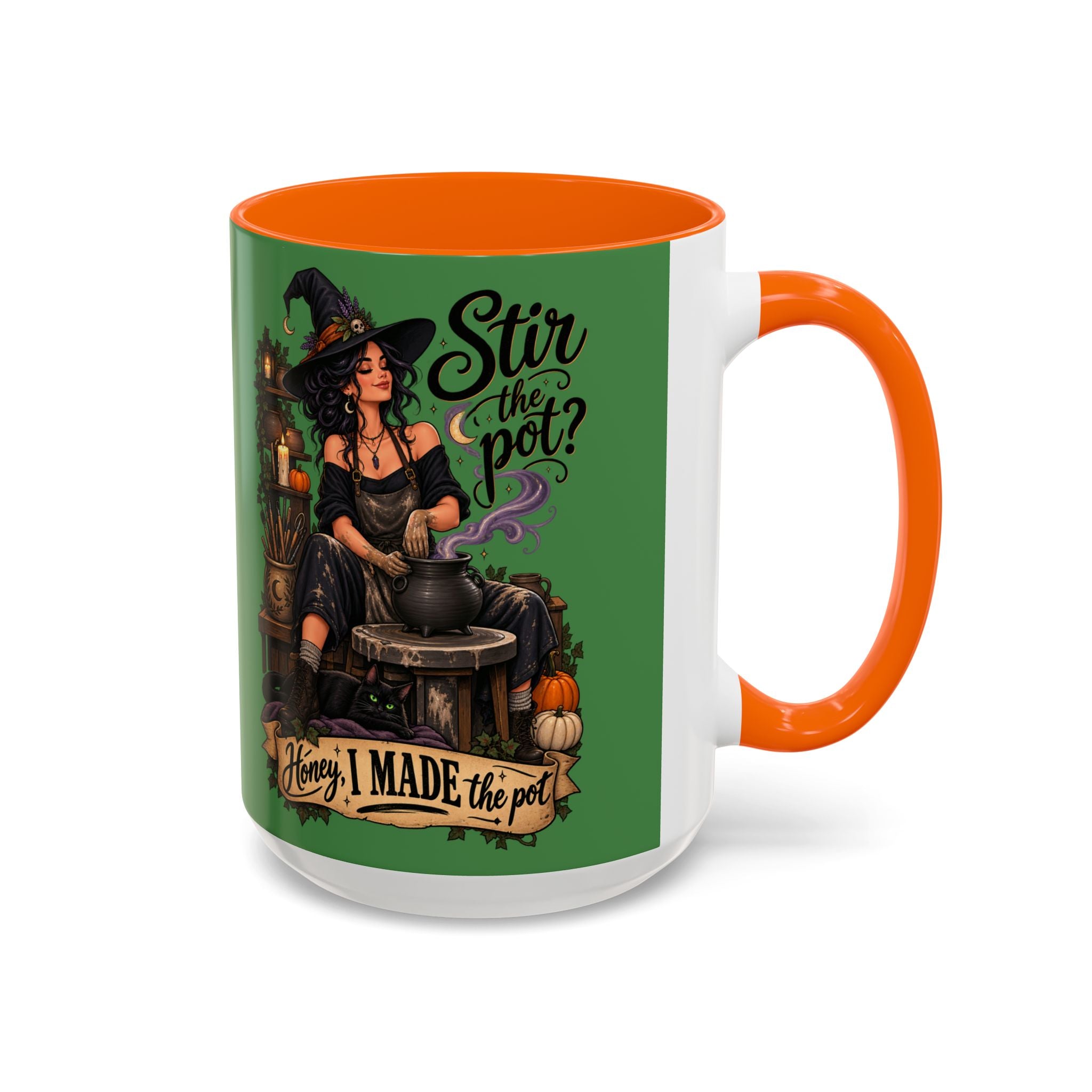 Witchy Coffee Mug – "Stir the Pot? Honey, I Made the Pot" Accent Mug
