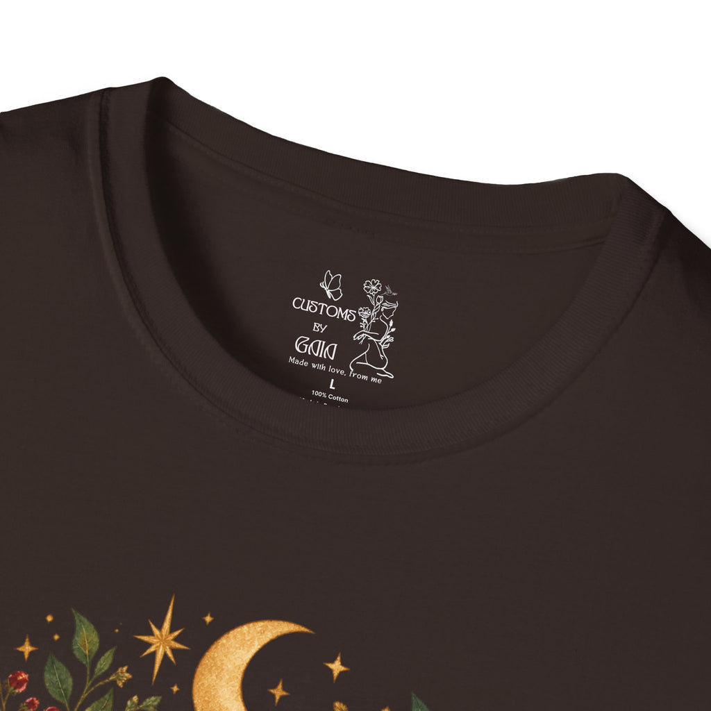 Witchy Sisters T-Shirt – 'Practical Magic' Boho Moon Witch Illustration