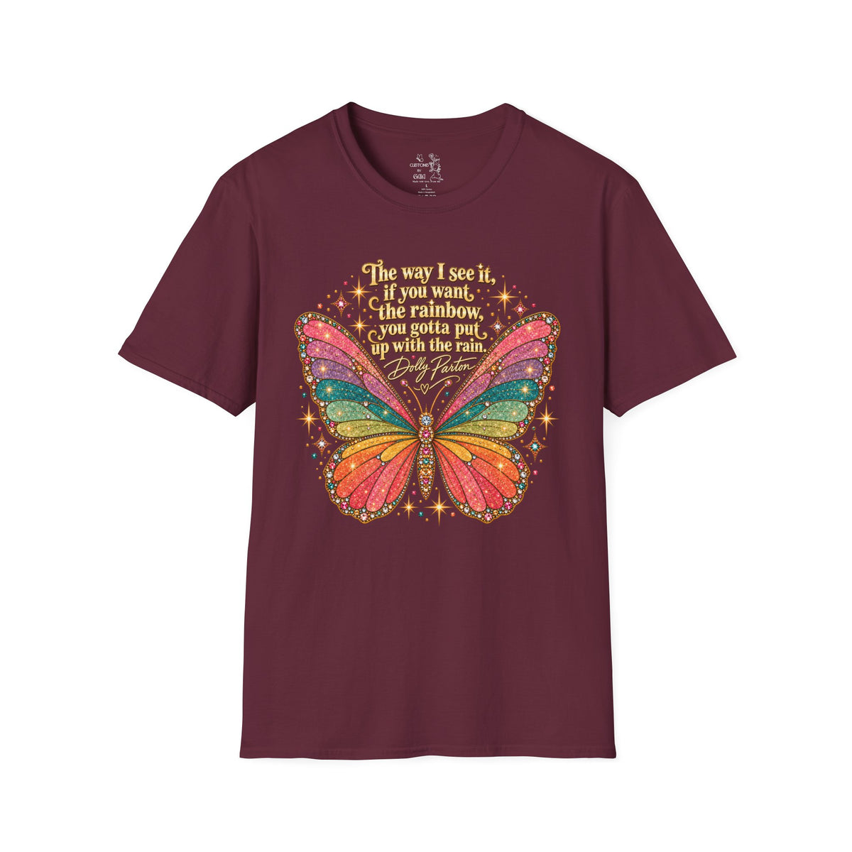 Butterfly Rainbow T-Shirt — Inspirational "The Way I See It" Quote