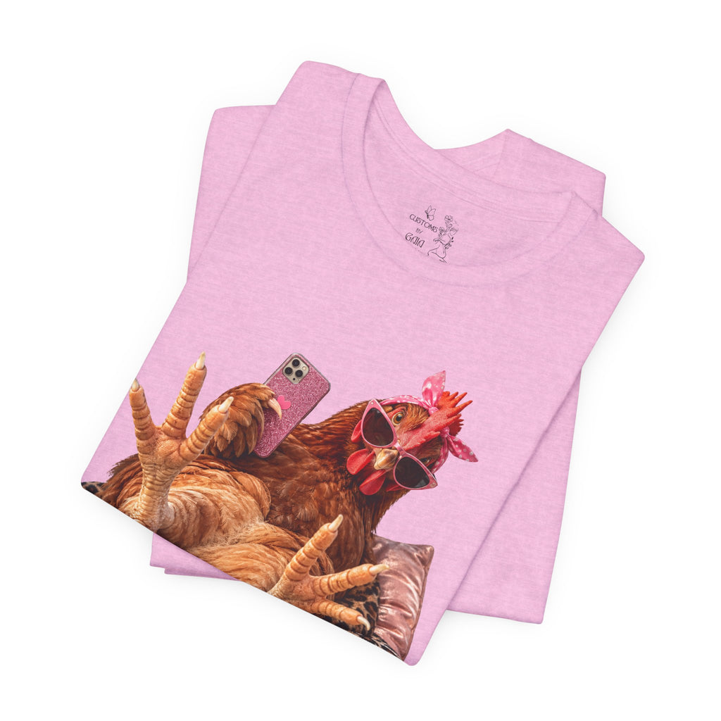 Only Hens T-Shirt — Funny Chicken Selfie Tee for Poultry Lovers