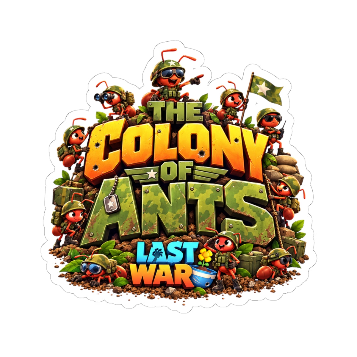 Colony of Ants 'Last War' Kiss-Cut Sticker