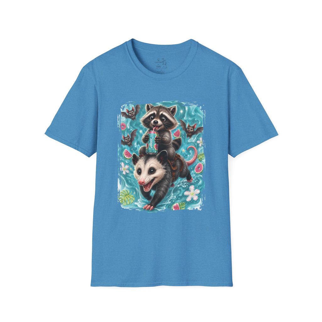 Raccoon Watermelon Summer T-Shirt — Cute Animal Graphic Tee