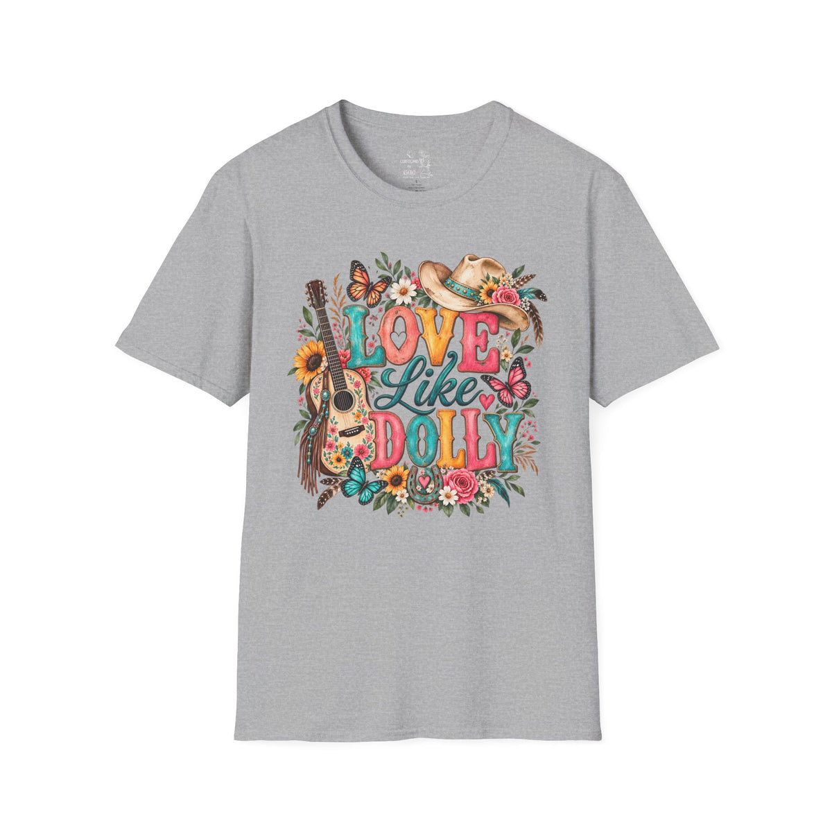 Love Like Dolly Floral Country Music T-Shirt