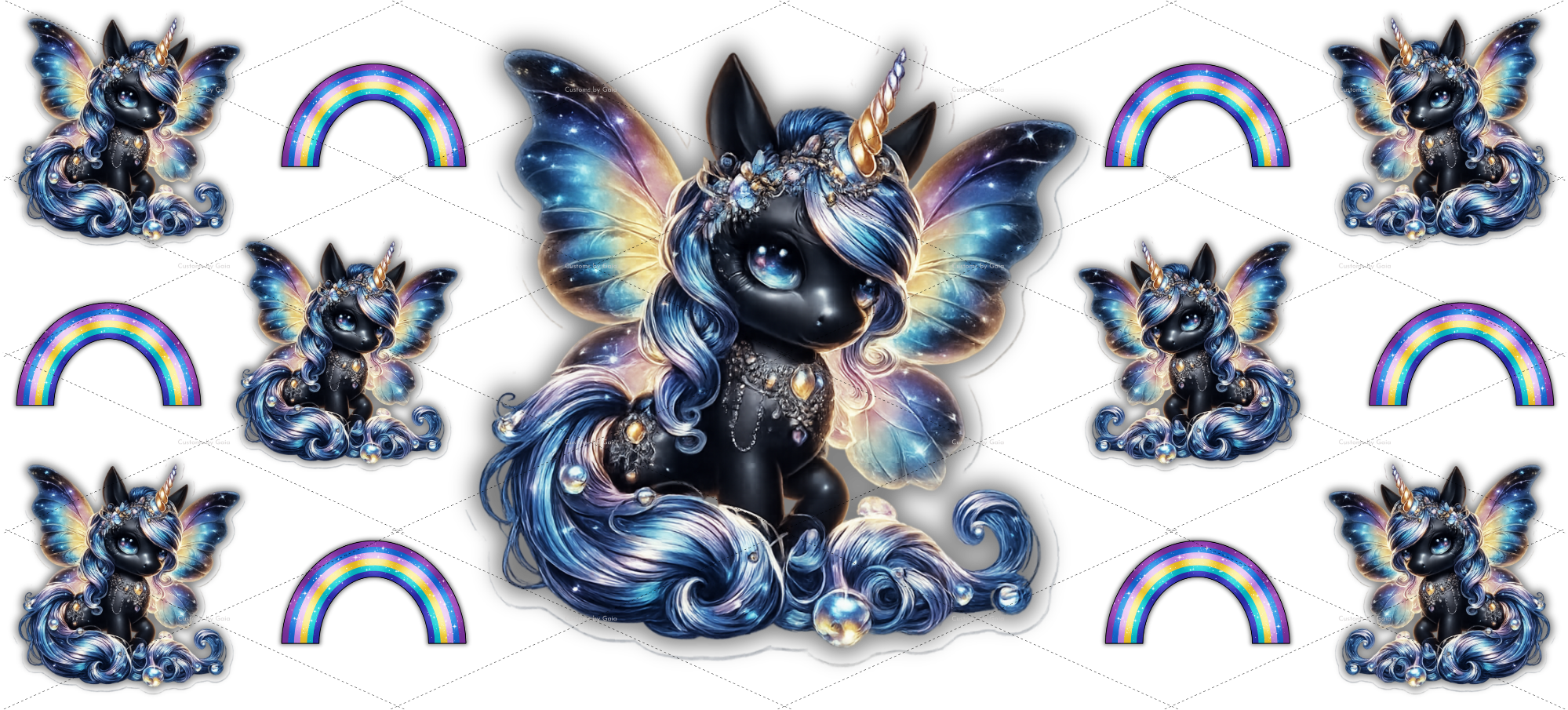 Nebula, The Pegasus Unicorn – UV DTF Wrap