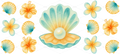 Pearl & Blooms Watercolor UV DTF Wrap