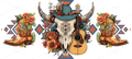 BOOT SCOOTIN' COW SKULL