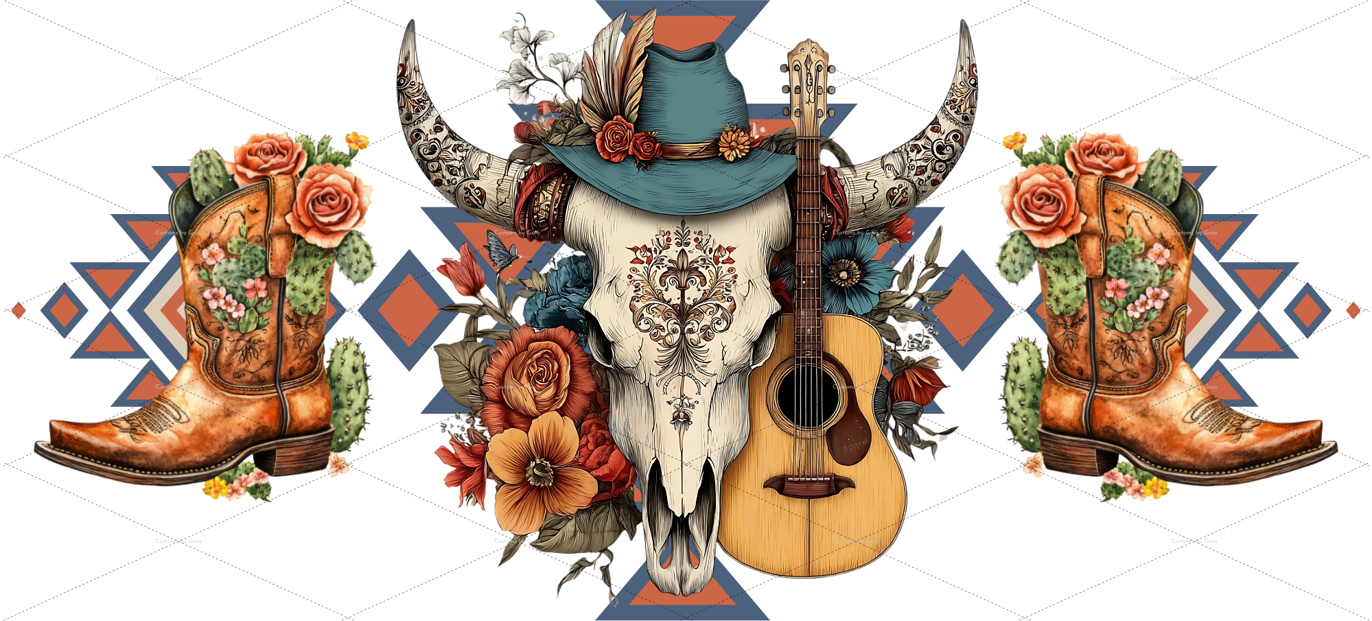 BOOT SCOOTIN' COW SKULL