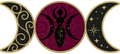 Goddess & Burgundy Moon Phase UV DTF Wrap