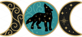 Wolf & Teal Moon Phase UV DTF Wrap