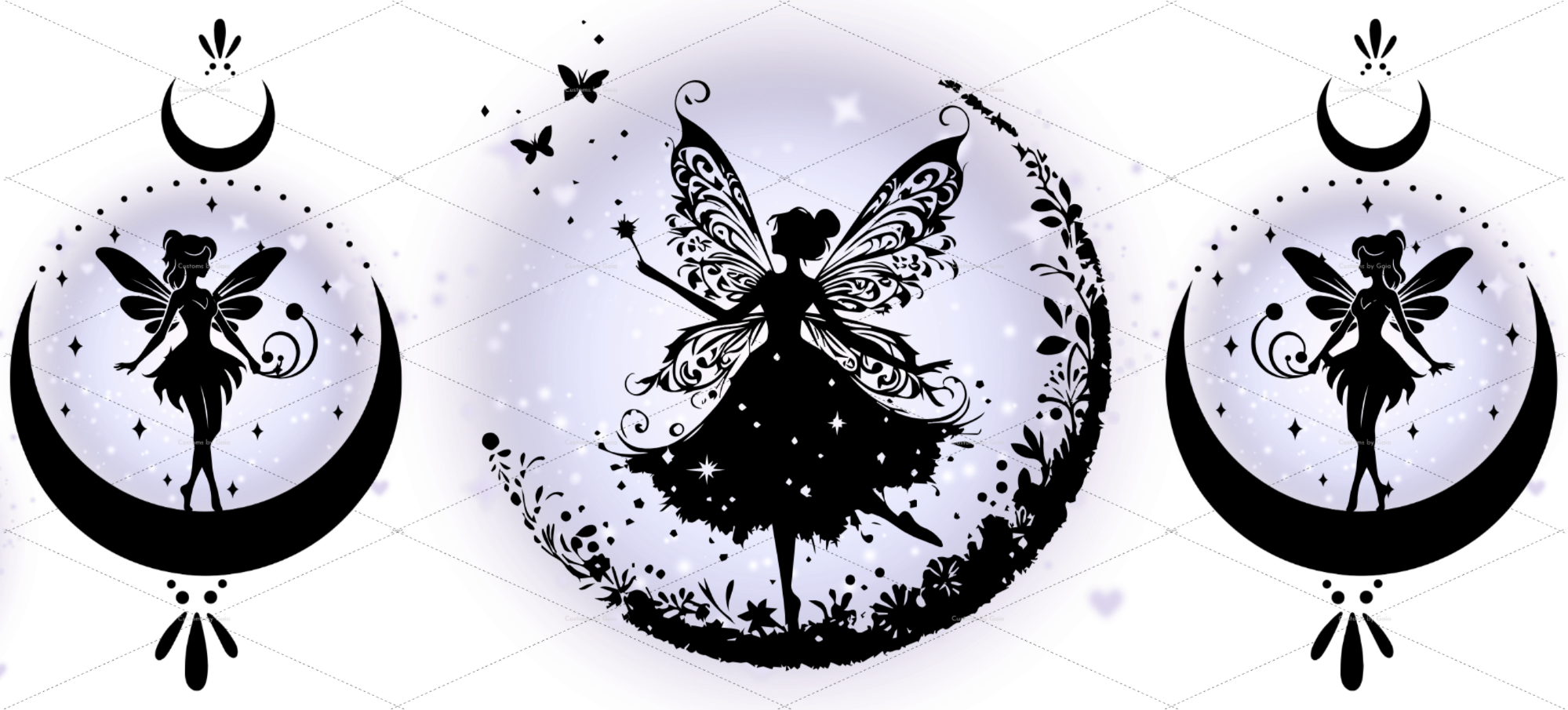 Fairy Moon Glow UV DTF Wrap