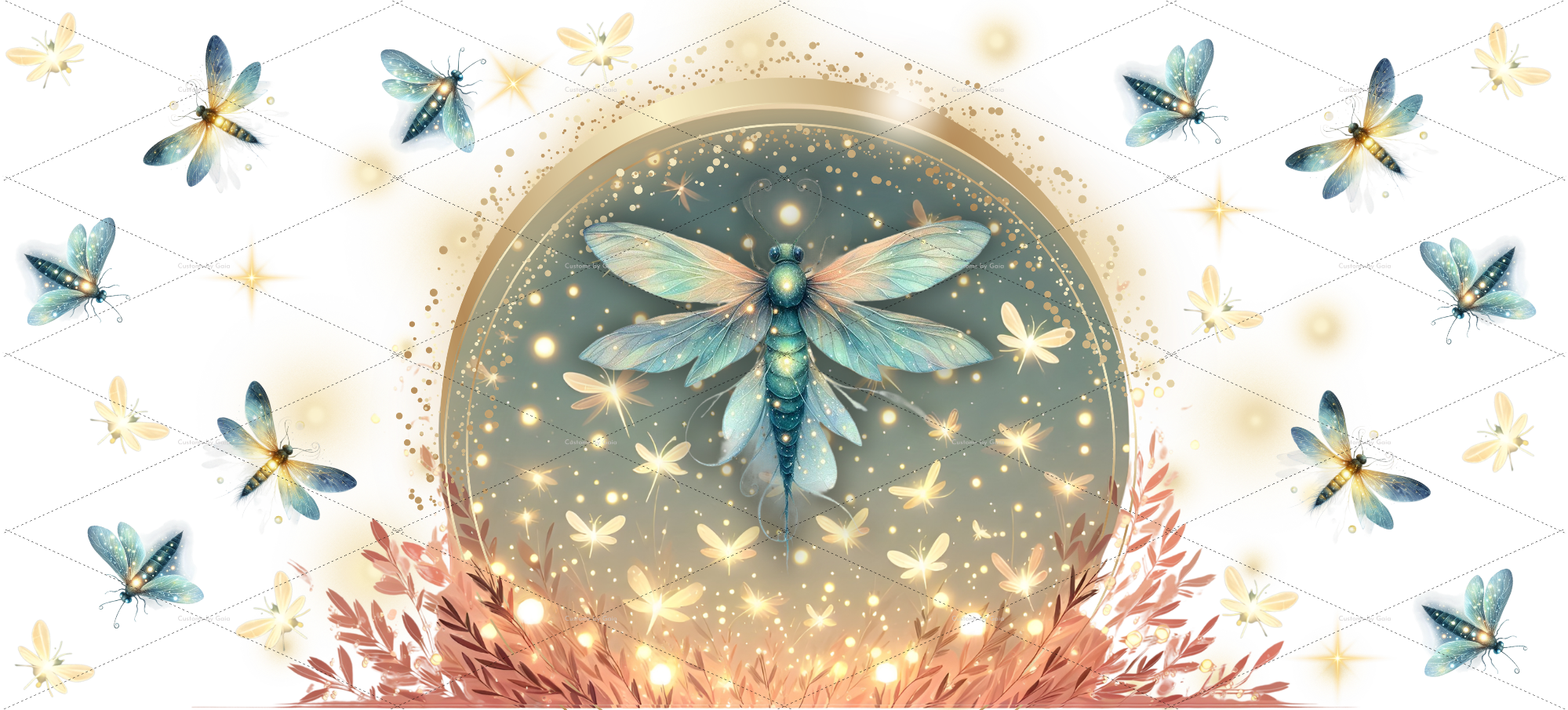 Enchanted Firefly UV DTF Wrap