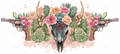 Outlaw Bloom Cow Skull UV DTF Wrap