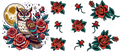 Owl Moon & Red Roses UV DTF Wrap