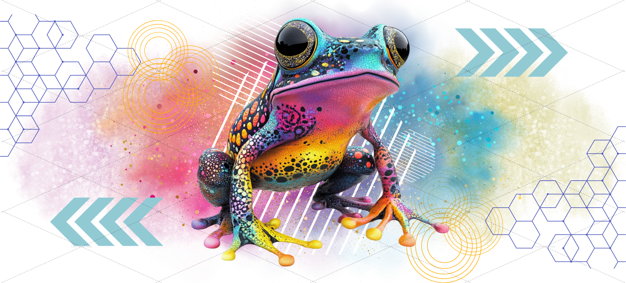 Graffiti Frog UV DTF Wrap