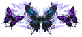 Dark Tribal Butterfly UV DTF Wrap