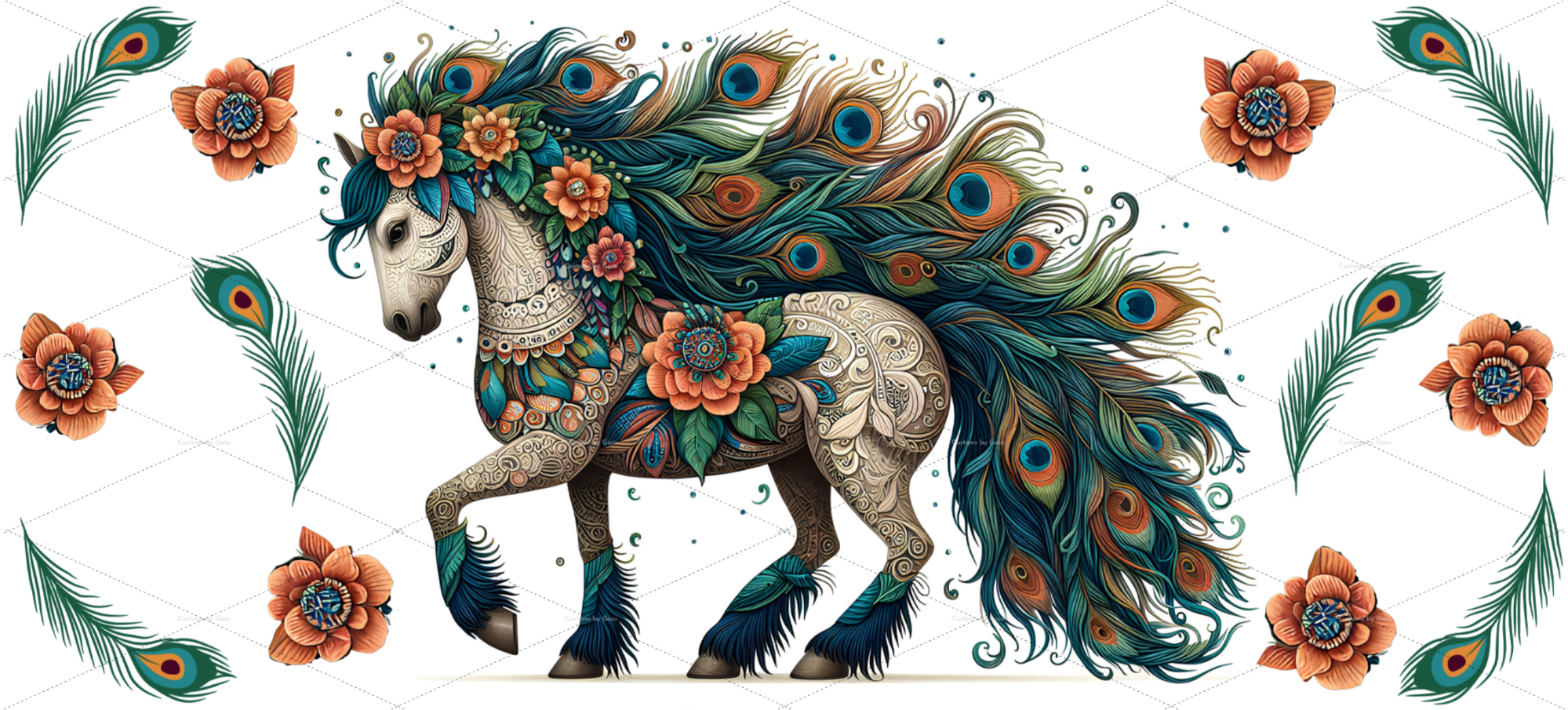 Peacock Mane Mustang