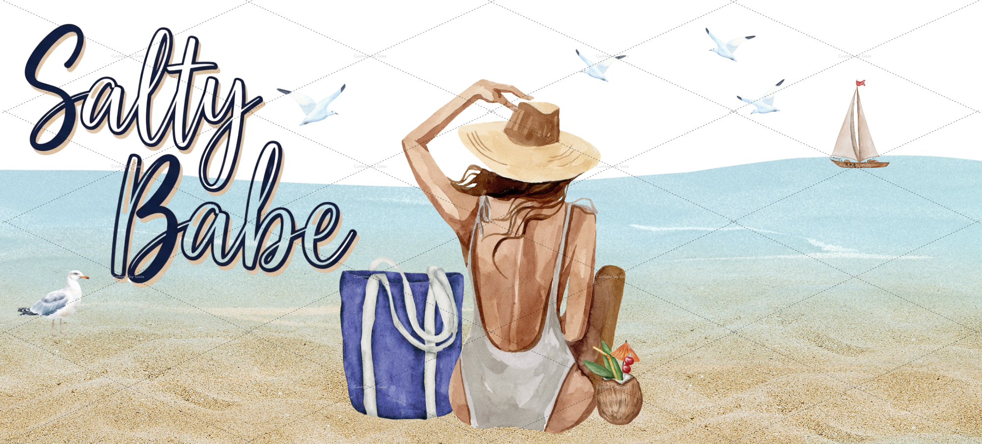 Salty Babe UV DTF Wrap