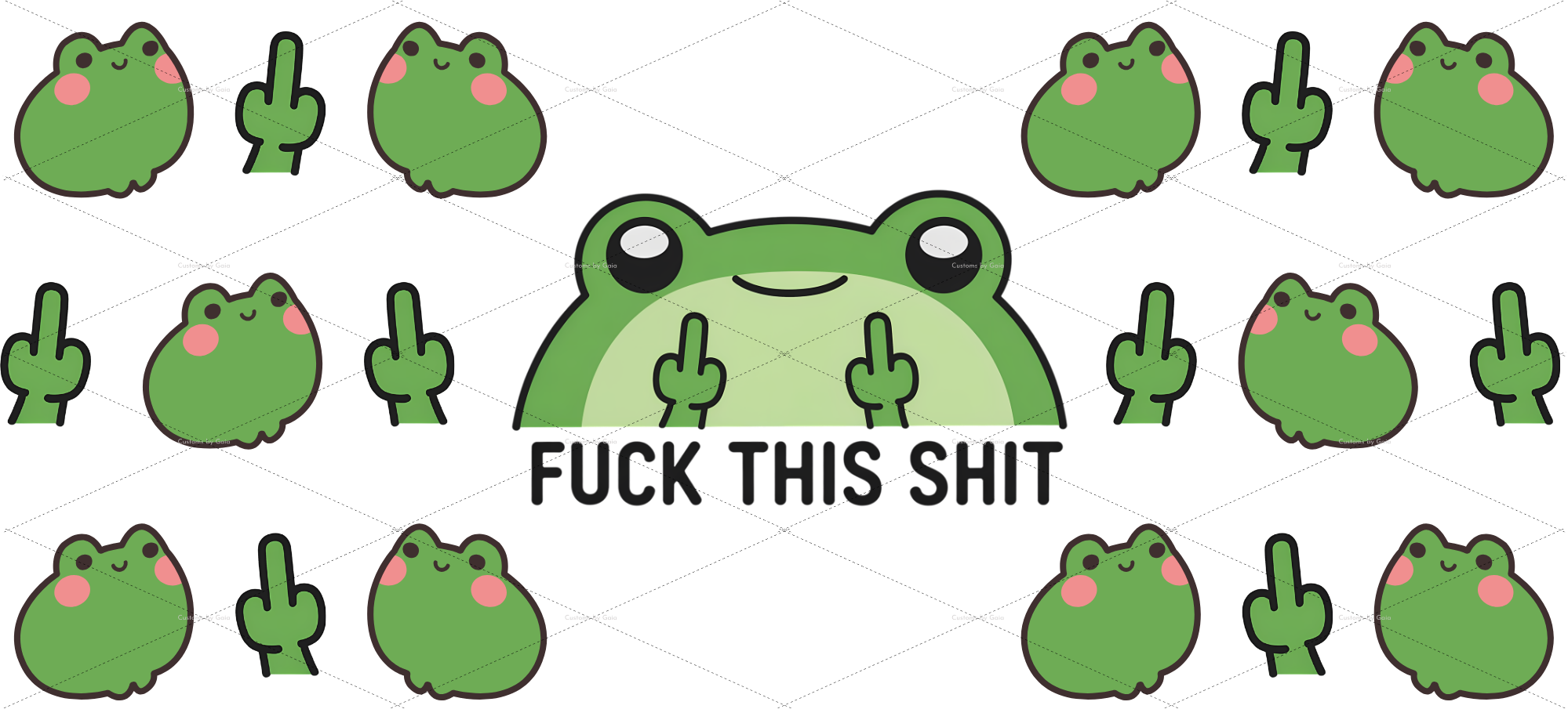 F*ck This Sh*t Frog UV DTF Wrap