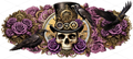 STEAMPUNK SKULL AND CROWS