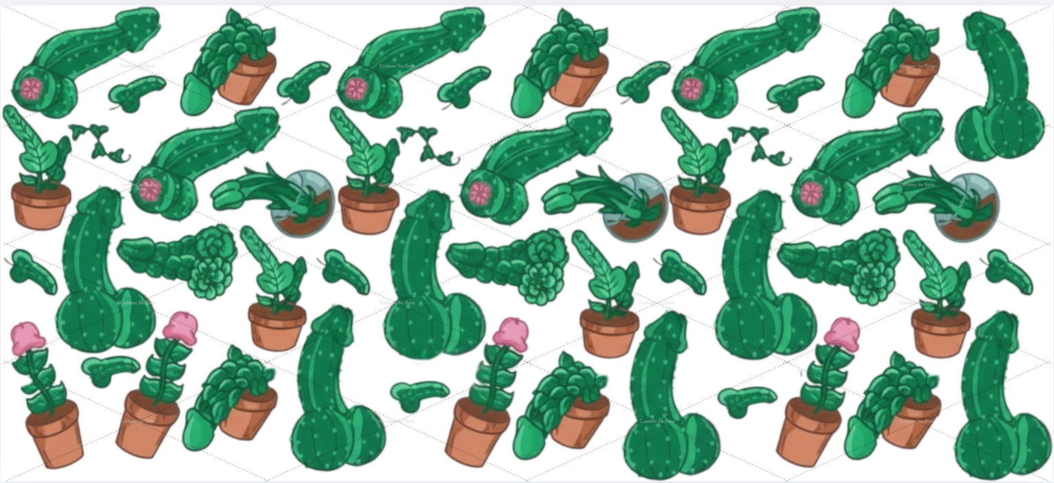 Kayla's Cactus Peen UV DTF Wrap