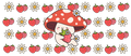Cute Mushroom & Daisies