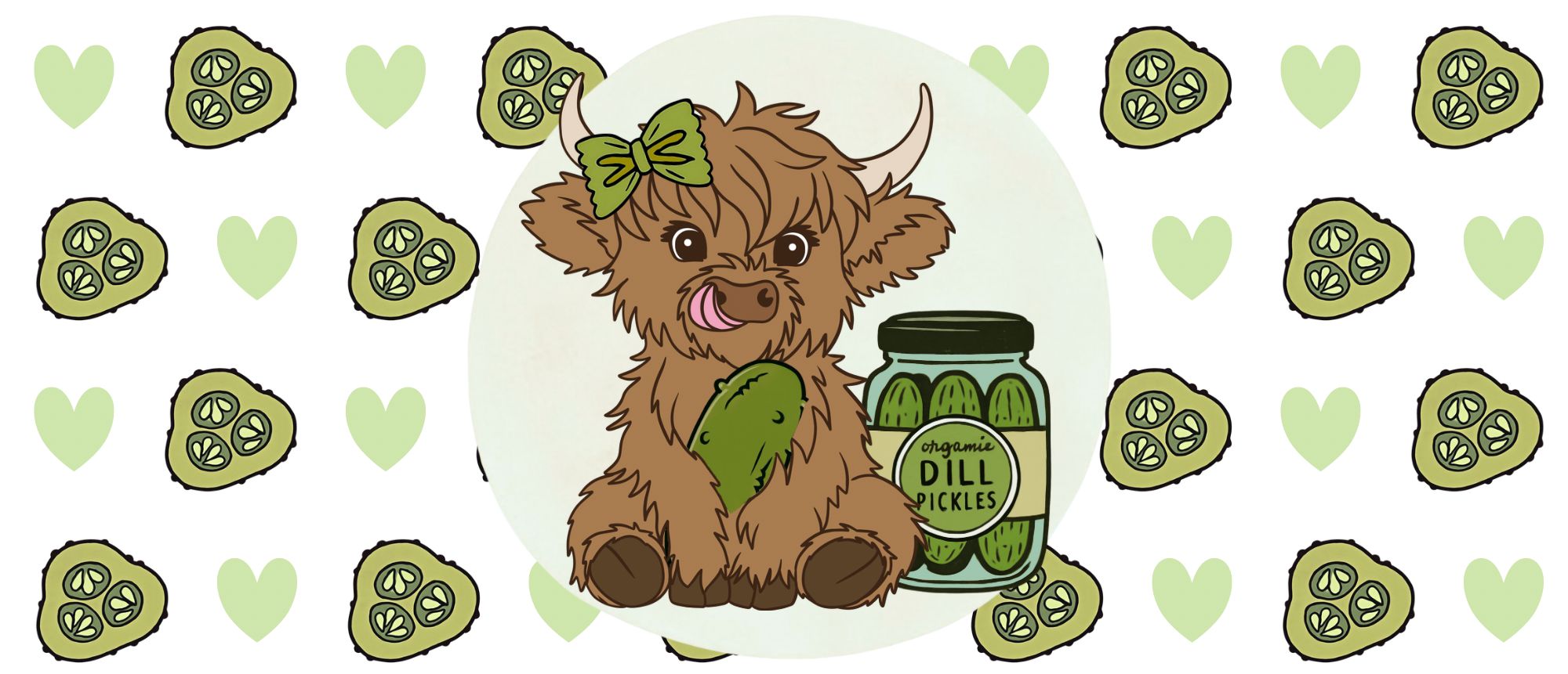 Cartoon Highland Pickle Cow