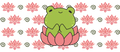 Cute Frog & Lotus Flowers
