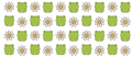 Green Frog & Dasies Collage