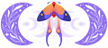 Celestial Luna Moth UV DTF Wrap