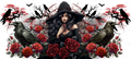 Witch Ravens & Roses UV DTF Wrap