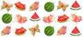Watermelon & Butterflies UV DTF Wrap