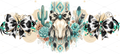 Western Cow Skull UV DTF Wrap