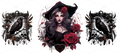 Witch Roses & Crows UV DTF Wrap